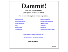 Tablet Screenshot of dammit.org